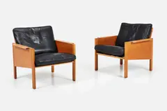 Easy Chairs (2) by Kai Kristiansen, ca. 1965, Oak, sold Sep 2025