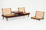 Hans Olsen, Modular Sofa + Table (2), 1960s, Teak