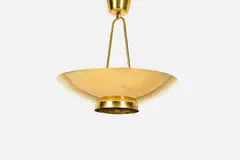Paavo Tynell, Ceiling Lamp, ca. 1951, Polished and enameled brass