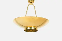 Paavo Tynell, Ceiling Lamp, ca. 1951, Polished and enameled brass
