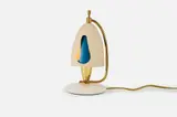 Angelo Lelii, Table Lamp, ca. 1952, Painted aluminum