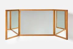 Tri-fold Vanity Mirror by Kai Kristiansen, 1960s, Teak, sold Apr 2025