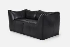 'Le Bambole' Settee by Mario Bellini, 1972, / 21st century Leather, sold Apr 2025