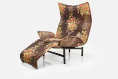 'Veranda' Lounge Chair by Vico Magistretti, ca. 1980, Fabric, sold Dec 2024