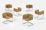 Harvey Probber, Cantilevered Dining Chairs (6)