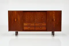 Jens Risom, Credenza, 1960s, Rosewood-veneered wood