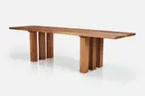 Long 'La Basilica' Dining Table by Mario Bellini, 1976, Ash, sold Jun 2024