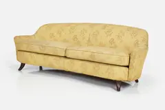Sofa by Joaquim Tenreiro, 1960s, Fabric, sold May 2024