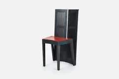 'Lubekka' Chair by Andrea Branzi, 1991, Ebonized ash, offered Mar 2024