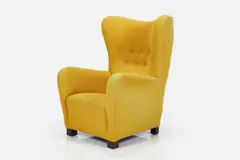 Fritz Hansen, Model 1672 Wingback Lounge Chair, 1672, Wool