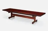Sergio Rodrigues, 'Olavo' Bench, ca. 1963, chrome-plated brass