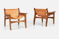 Sergio Rodrigues, 'Kilin' Armchairs (2), 1973, leather