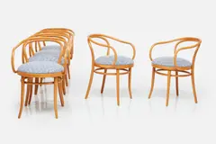 Thonet, Armchairs (6), 1960s, Bentwood