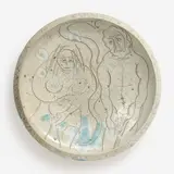 Ken Ferguson, "No Matter Where It All Started..." Charger (1984), 1984, Glazed stoneware charger 18 1/2" diameter Signed with the artist's F monogram