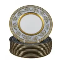 Minton, Set Of 12 Bone China Plates