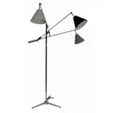 Arredoluce, "Triennale" Italian Modern Floor Lamp, Arredoluce Model 12128 Triennale Floor Lamp enameled aluminum