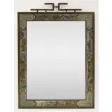 Philip Laverne, KELVIN LaVERNE Acid Etched Mirror, 1976, patinated and enameled bronze