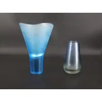 Paolo Venini, Light Blue Incised Vase Including