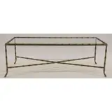 Maison Jansen, Quality Bamboo Form Bronze Coffee
