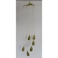 Paavo Tynell, 6 Pendant Hanging Chandelier (Attr)