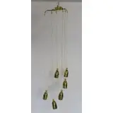 6 Pendant Hanging Chandelier (Attr) by Paavo Tynell, sold Sep 2022