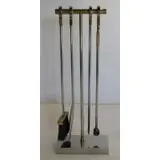 Maison Charles, Brass & Chrome Fire Tools