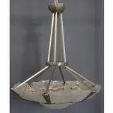 Degue, Signed French Art Deco Chandelier