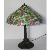 Handel, Bronze Tree Form Table Lamp And Shade