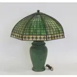 Handel, Table Lamp with a Signed Diamond Border