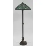 Signed Mermaid Base Floor Lamp by Handel, A rare lamp with the mermaid base signed Handel and the glass shade also signed Handel, sold Jan 2019
