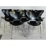 Fritz Hansen, Set of 9 Arne Jacobsen Chairs
