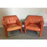 Mario Bellini, ; Cassina 425 Cab Lounge Chairs