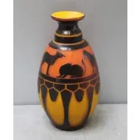 Le Verre Français, Cameo Glass Vase