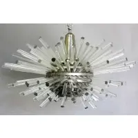 Bakalowits, & Sohne "Miracle" Sputnik Chandelier, c. 1960s, Chandelier with glass rods and central mounts