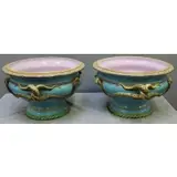 Minton, Pair of Snake Decorated Jardinaires