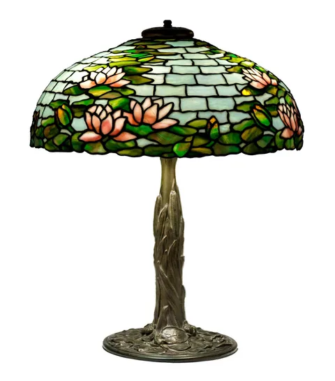 'Water Lily' Table Lamp by Duffner & Kimberly, sold Sep 2018