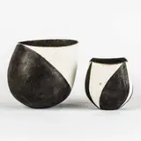 John Ward, Two Black and White Vases