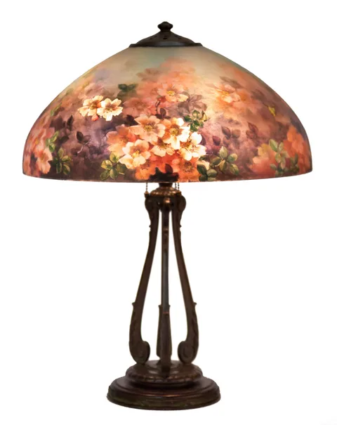 Table Lamp, Butterfly and Rose by Handel, sold Sep 2017