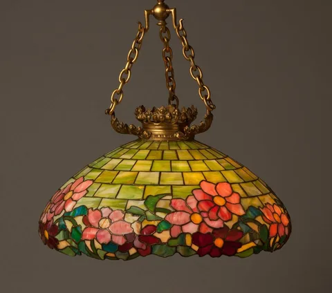 Duffner & Kimberly, Leaded Glass Hanging Fixture