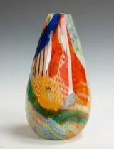 Dino Martens, for Aureliano Toso, Murano Frammentati Glass Vase
