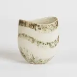 John Ward, Vase with White and Green Bronze Banding