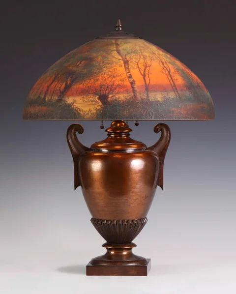 Handel, Reverse Painted Table Lamp