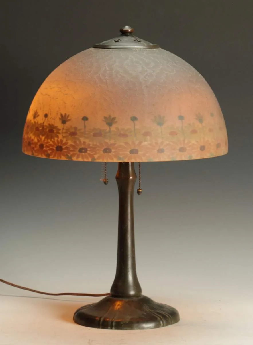 Reverse Painted Lamp by Handel, sold Sep 2012