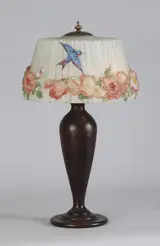 Pairpoint, Puffy Hummingbird & Rose Lamp