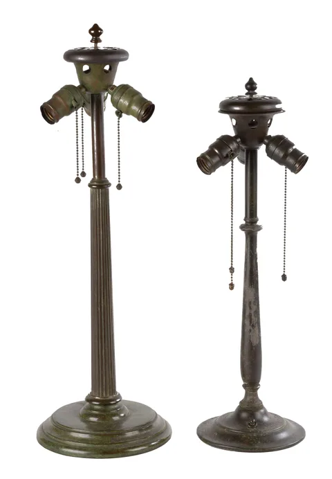 Lamp Bases by Duffner & Kimberly, Left base is bronze, sold May 2021