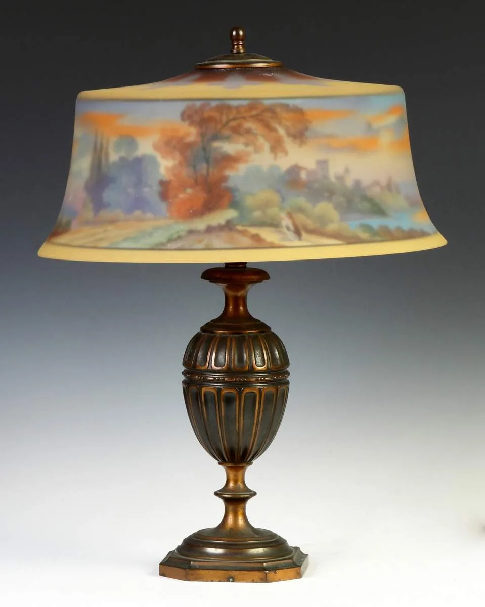 Pairpoint, Reverse Painted Lamp