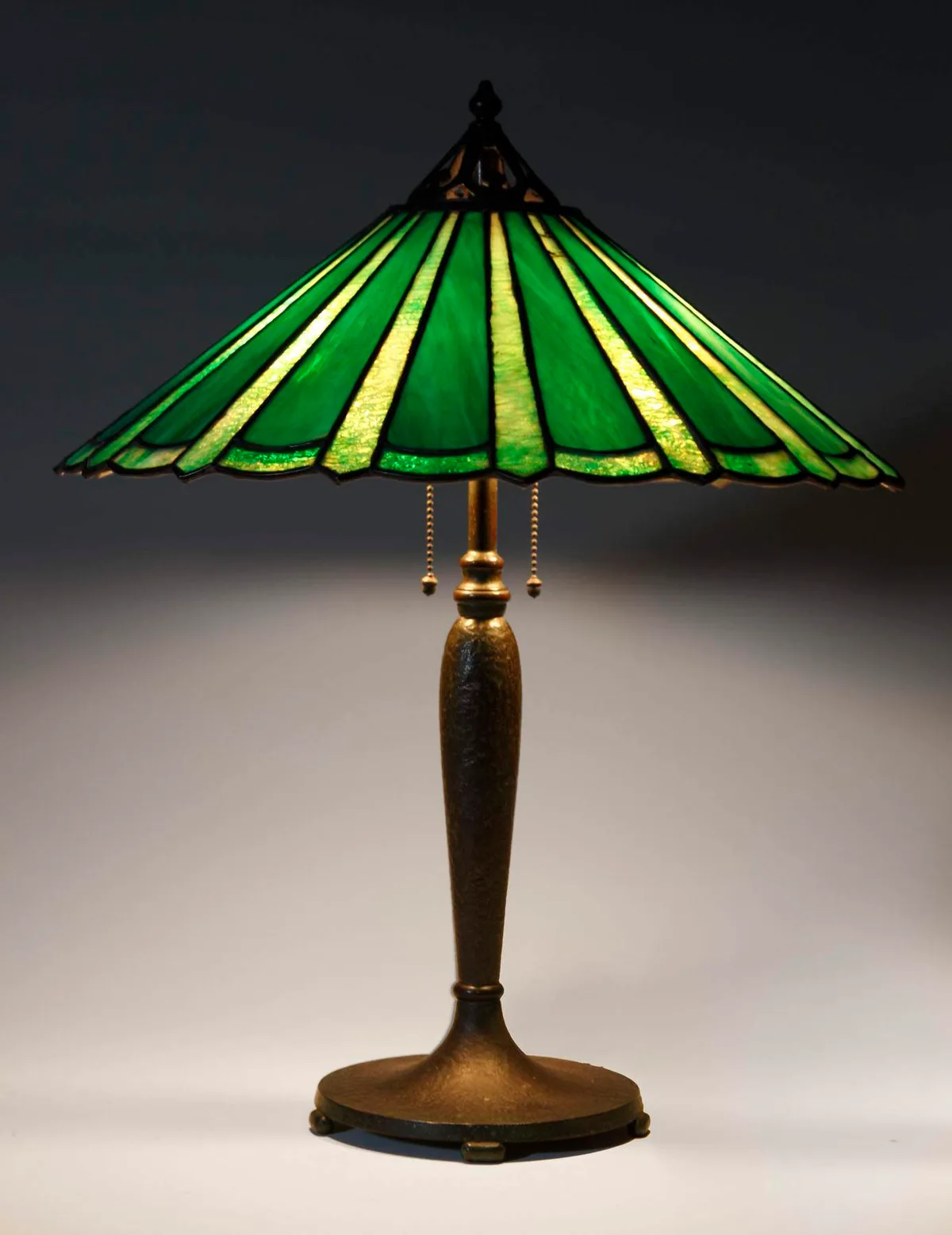 Leaded Panel Lamp by Handel, sold Mar 2009