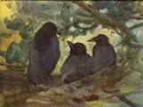 Blackbirds Nesting by Mildred Anne Butler, offered Nov 2018