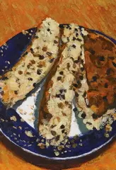 Catherine McWilliams, Barmbrack With Blue Plate