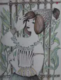 Remy Hétreau, Woman With Head Dress